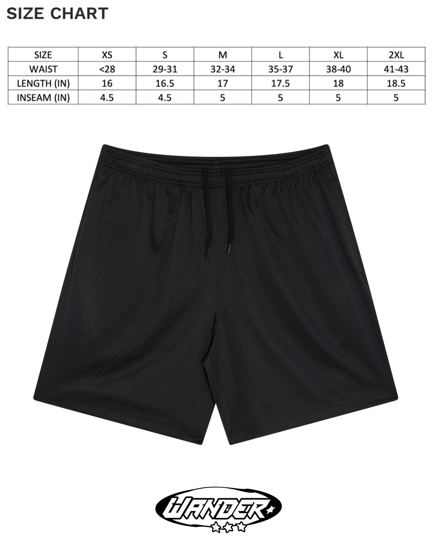 Thunderbolt mesh shorts (White)